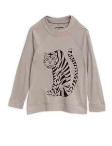 Designer Kids Fashion at Bloom Moda Online Children's Boutique - Mini Rodini Tiger Long Sleeve Wool T-Shirt,  Shirt