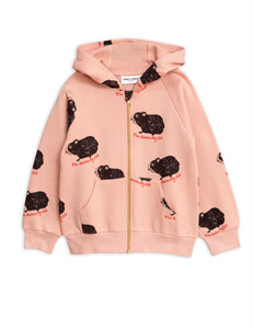 Designer Kids Fashion at Bloom Moda Online Children's Boutique - Mini Rodini Guinea Pig Zip Hoodie,  Shirt