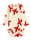 Designer Kids Fashion at Bloom Moda Online Children's Boutique - Mini Rodini Flying Birds Long Sleeve Body,  Bodies
