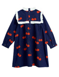 Designer Kids Fashion at Bloom Moda Online Children's Boutique - Mini Rodini Cherry Woven Frill Dress,  Dress