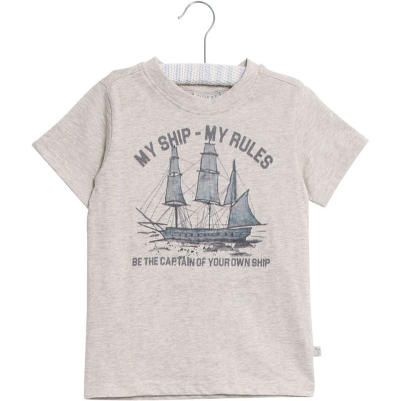 Designer Kids Fashion at Bloom Moda Online Children's Boutique - Wheat Ship T-Shirt,  Shirt