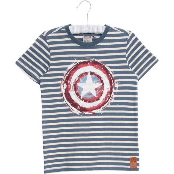 Designer Kids Fashion at Bloom Moda Online Children's Boutique - Marvel by Wheat Captain America Shield T-Shirt,  Shirt