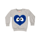 Designer Kids Fashion at Bloom Moda Online Children's Boutique - Wauw Capow by BangBang Blue Heart Sweatshirt,  Sweatshirt