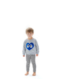 Designer Kids Fashion at Bloom Moda Online Children's Boutique - Wauw Capow by BangBang Blue Heart Sweatshirt,  Sweatshirt