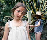 Designer Kids Fashion at Bloom Moda Online Children's Boutique - Búho Blanche Sleevless Striped Dress,  Dress