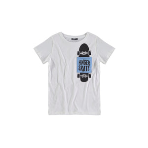 Designer Kids Fashion at Bloom Moda Online Children's Boutique - Yporqué Finger Skate Graphic Tee,  Shirt