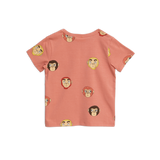 Designer Kids Fashion at Bloom Moda Online Children's Boutique - Mini Rodini Monkeys Printed Pink T-Shirt,  Shirt