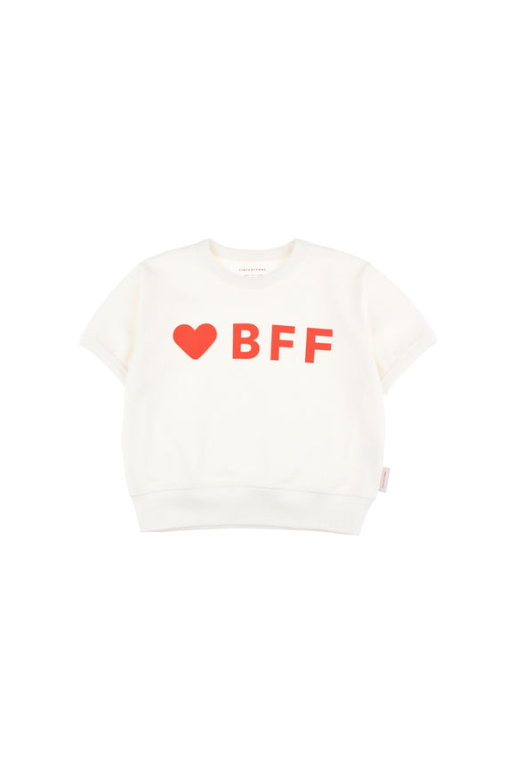 Designer Kids Fashion at Bloom Moda Online Children's Boutique - Tinycottons BFF Short Sleeved Sweatshirt,  Shirt