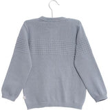 Designer Kids Fashion at Bloom Moda Online Children's Boutique - Wheat Knit Sailor Cardigan,  Sweaters