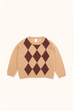 Designer Kids Fashion at Bloom Moda Online Children's Boutique - Tinycottons Rhombus Sweater,  Sweaters