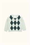 Designer Kids Fashion at Bloom Moda Online Children's Boutique - Tinycottons Rhombus Sweater,  Sweaters